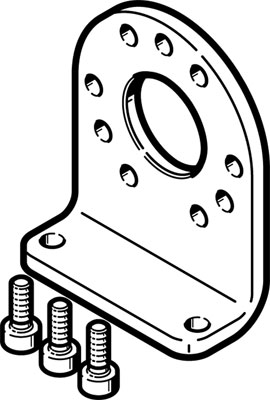 Festo 3371841 / DAMH-Q12-8 Foot Mounting