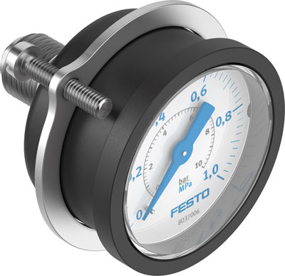 Festo 8037006 / PAGN-P-40-1M-G14 Flanged Pressure Gauge