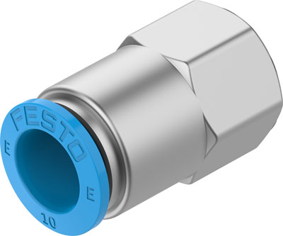 Festo 8112989 / NPQE-D-G18F-Q10-P10 Push-in Fitting