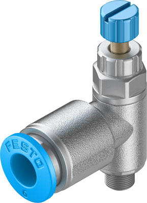 Festo 197578 / GRLA-M5-QS-6-RS-D One-way Flow Control Valve