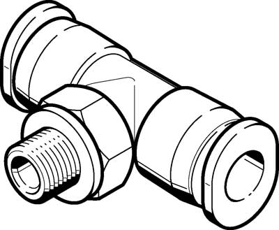 Festo 533247 / QBMT-M5-1/8-U-M Push-in T-fitting