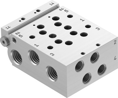 Festo 566642 / VABM-L1-14W-G14-2 Manifold Rail