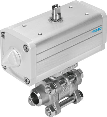 Festo 1810736 / VZBA-11/2-WW-63-T-22-F0507-V4V4T-PP60-R-90-C Ball Valve Actuator Unit