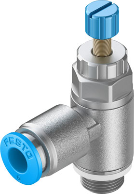 Festo 197581 / GRLA-1/8-QS-6-RS-D One-way Flow Control Valve