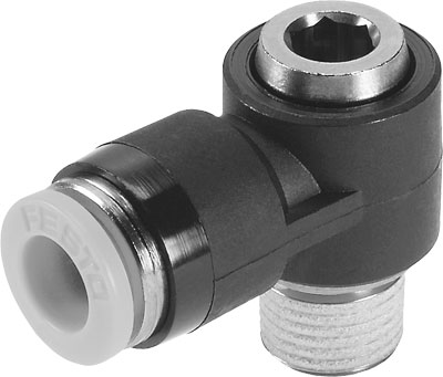 Festo 190762 / QSLV-3/8-1/2-I-U Push-in L-fitting