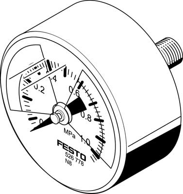 Festo 526778 / MA-40-1,0-R1/8-MPA-E-RG Pressure Gauge