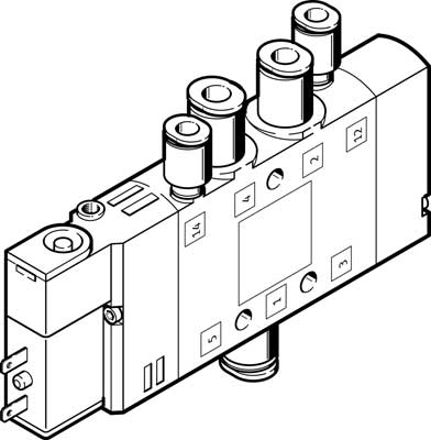 Festo 196885 / CPE10-M1BH-5LS-QS-4 Solenoid Valve