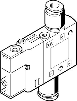 Festo 196846 / CPE10-M1BH-3GL-QS-4 Solenoid Valve