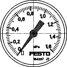 Festo 192733 / MA-40-1,6-G1/8-MPA Pressure Gauge