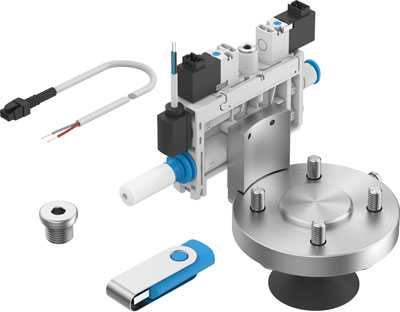 Festo 8121043 / OVEL-10-H-15-PQ-VM7-UA-C-A-V1V-H3-RA1 Robot Kit Suction Gripper