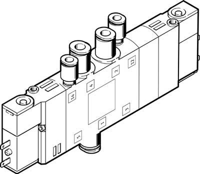Festo 196897 / CPE14-M1BH-5/3BS-QS-6 Solenoid Valve