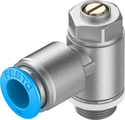 Festo 193148 / GRLA-1/4-QS-10-D One-way Flow Control Valve