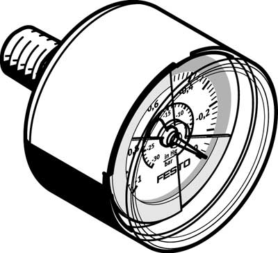 Festo 547842 / VAM-40-V1/0-R1/8-E-RG Vacuum Gauge