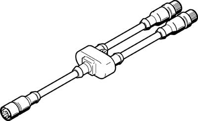 Festo 547888 / NEBV-M12G8-KD-3-M12G4 Connecting Cable