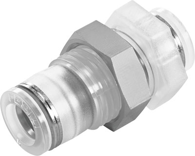 Festo 133100 / NPQP-H-Q4-E-FD Push-in Bulkhead Connector