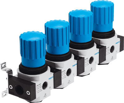 Festo 528989 / LRB-1/2-D-7-O-K4-MIDI Pressure Regulating Valve Manifold