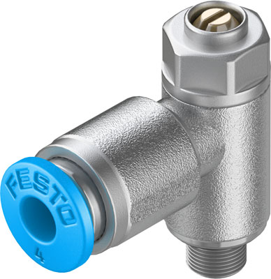 Festo 193138 / GRLA-M5-QS-4-D One-way Flow Control Valve