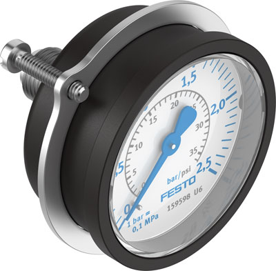 Festo 159598 / FMA-50-2,5-1/4-EN Flanged Pressure Gauge