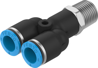 Festo 8113085 / NPQE-Y-R14-Q8-P10 Push-in Y-fitting