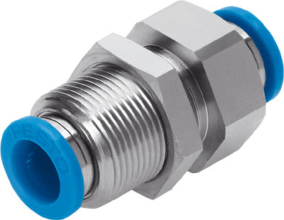 Festo 193950 / QSS-4-F Push-in Bulkhead Connector