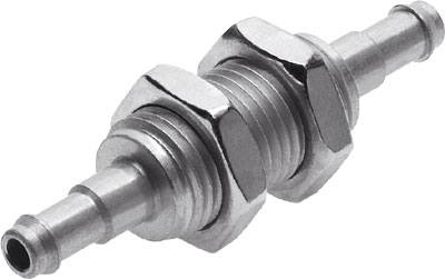 Festo 19528 / SCN-PK-2 Barbed Bulkhead Connector