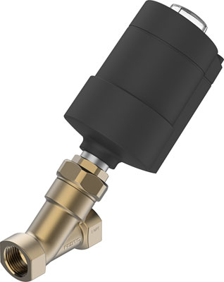 Festo 8111600 / VZXA-A-TS7-1-M6-B1T-16-K-75-20-PR-PM Angle Seat Valve