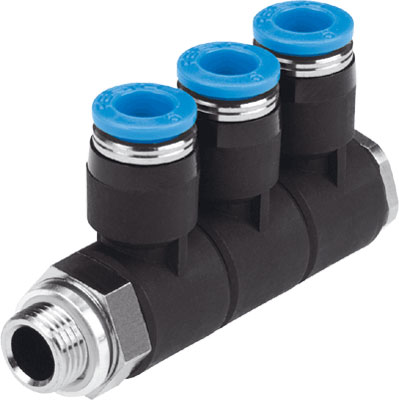 Festo 186234 / QSLV3-G1/8-6 Multiple Distributor
