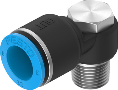 Festo 8113040 / NPQE-LH-R14-Q12-P10 Push-in L-fitting