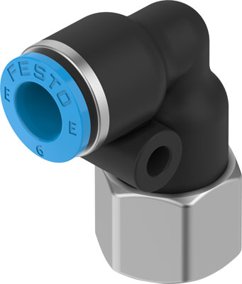 Festo 8113003 / NPQE-L-G18F-Q6-P10 Push-in L-fitting