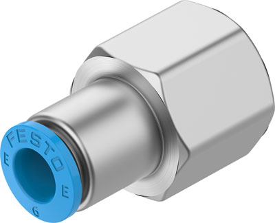 Festo 8112991 / NPQE-D-G14F-Q6-P10 Push-in Fitting