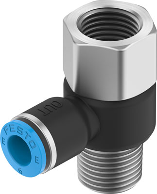 Festo 8113096 / NPQE-LT-R14-Q6-P10 Push-in T-fitting