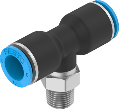 Festo 8113060 / NPQE-T-R14-Q12-P10 Push-in T-fitting