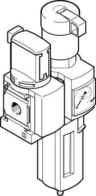 Festo 8042668 / MSB4-1/4:C3J120-WP Service Unit Combination