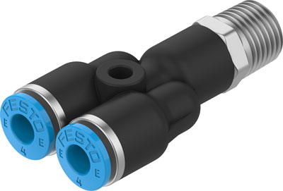 Festo 8113079 / NPQE-Y-R18-Q4-P10 Push-in Y-fitting