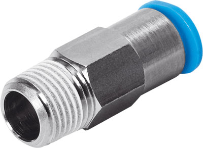 Festo 190717 / QSK-3/8-1/2-U Push-in Fitting, Self-sealing