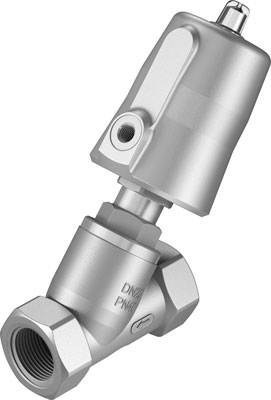 Festo 1002516 / VZXF-L-M22C-M-A-G1-240-M1-V4V4T-50-16 Angle Seat Valve
