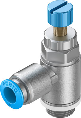 Festo 534338 / GRLA-1/4-QS-6-RS-D One-way Flow Control Valve