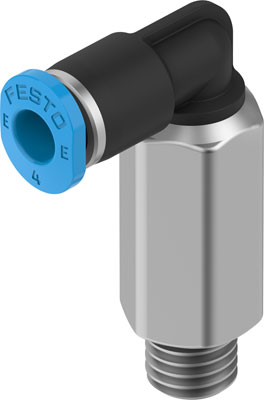 Festo 8113014 / NPQE-LL-M7-Q4-P10 Push-in L-fitting, Long