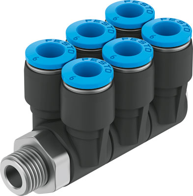 Festo 190811 / QSLV6-1/2-1/2-U Multiple Distributor