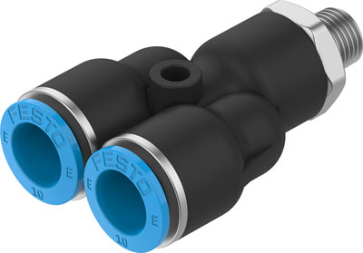Festo 8113082 / NPQE-Y-R18-Q10-P10 Push-in Y-fitting