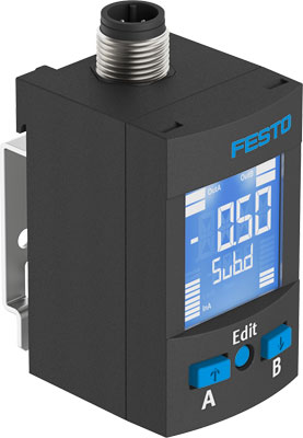 Festo 8001230 / SPAU-P10R-W-G18FD-L-PNLK-PNVBA-M12U Pressure Sensor