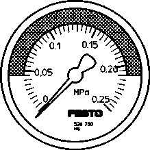 Festo 526780 / MA-50-0,25-R1/4-MPA-E-RG Pressure Gauge