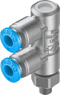 Festo 530038 / HGL-M5-QS-4 Piloted Check Valve