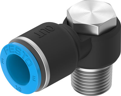 Festo 8113039 / NPQE-LH-R14-Q10-P10 Push-in L-fitting