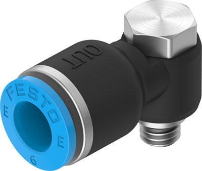 Festo 8113031 / NPQE-LH-M5-Q6-P10 Push-in L-fitting