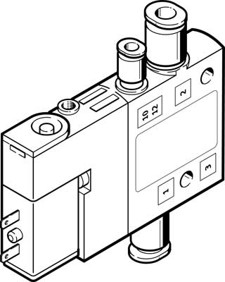 Festo 196849 / CPE10-M1BH-3GLS-QS-4 Solenoid Valve