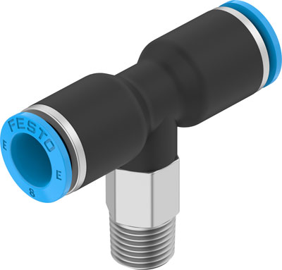 Festo 8113053 / NPQE-T-R18-Q8-P10 Push-in T-fitting