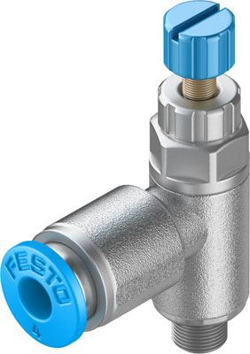 Festo 197577 / GRLA-M5-QS-4-RS-D One-way Flow Control Valve