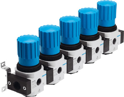 Festo 529005 / LRB-1/2-D-7-O-K5-MIDI Pressure Regulating Valve Manifold