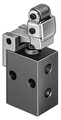 Festo 3628 / L-3-M5 Toggle Lever Valve With Idle Return